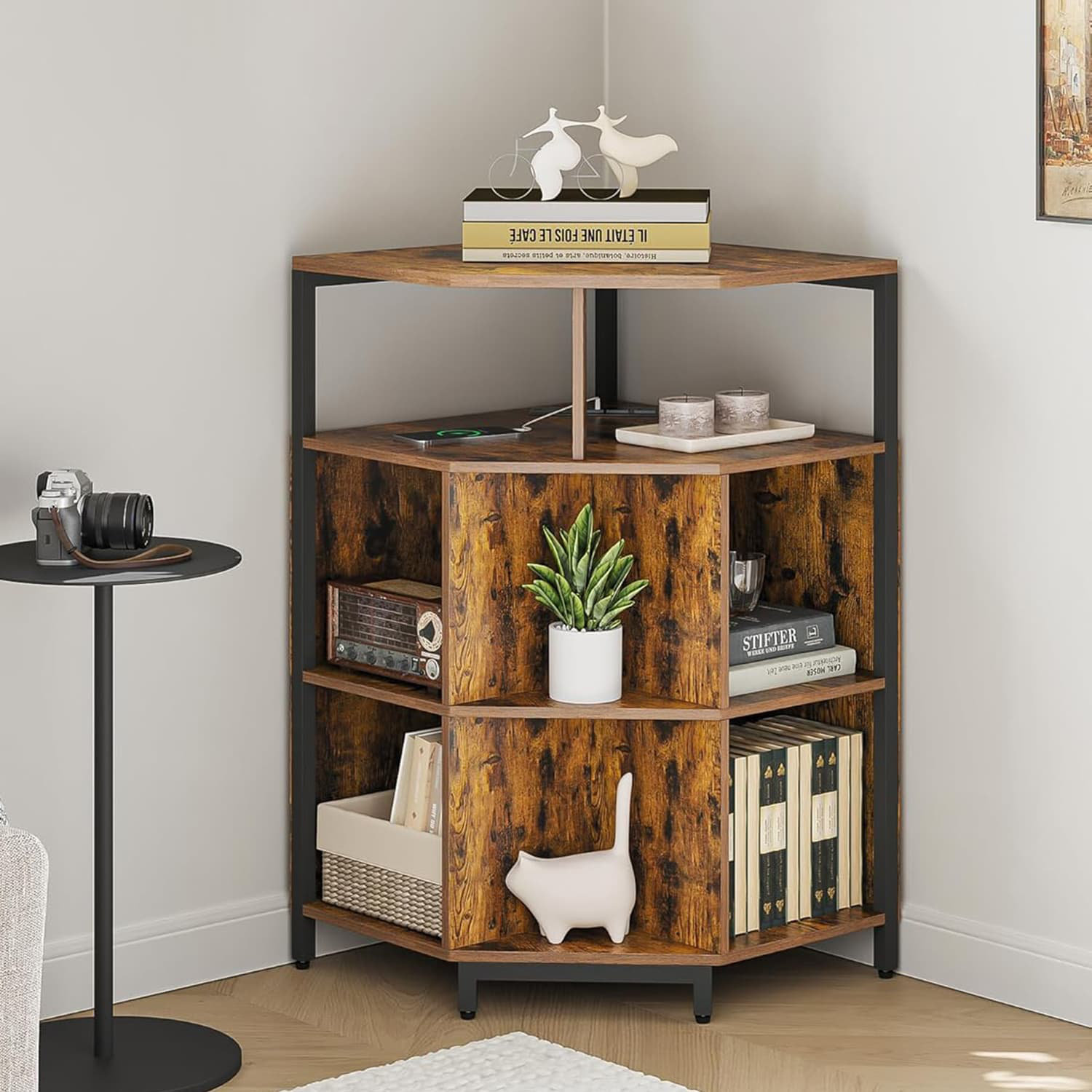 Carl corner bookcase discount